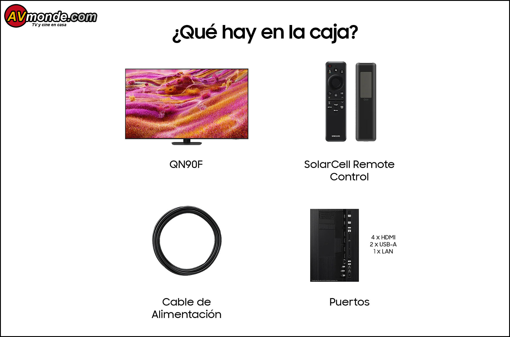 El control remoto compacto requiere al principio algo de tiempo para familiarizarse, dado que Samsung utiliza pocas teclas físicas.